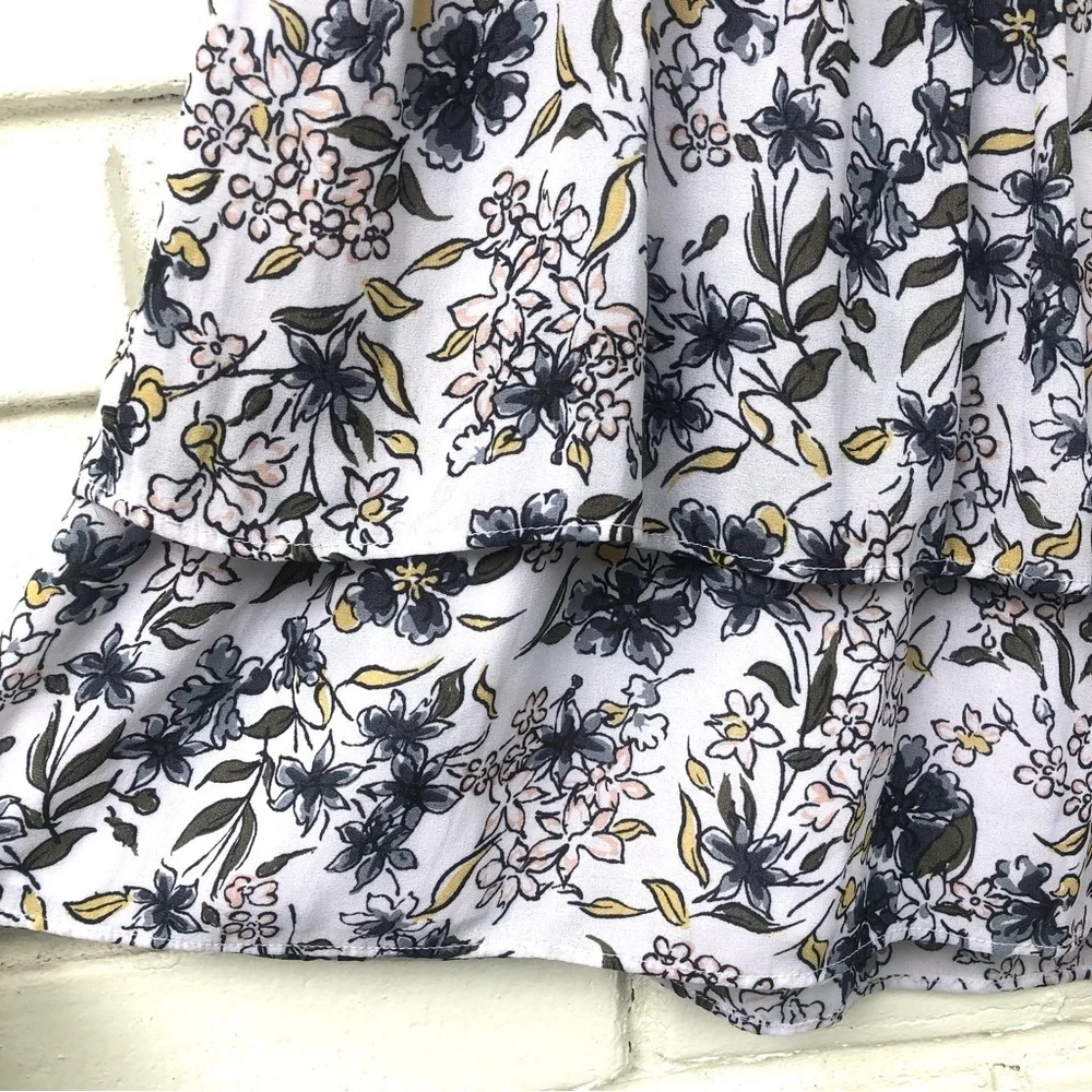LOFT outlet ruffle floral skirt M 10